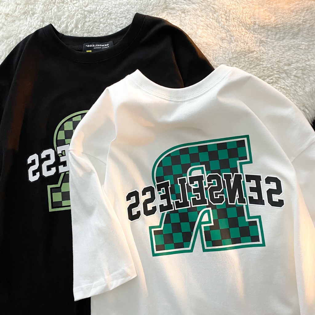 Áo Thun HIIXIIVI T-Shirt Tay Ngắn Cổ Tròn In Hình Hoàng Hôn Thời Trang Mùa Hè Phong Cách Hàn Quốc Dành Cho Nữ 2022