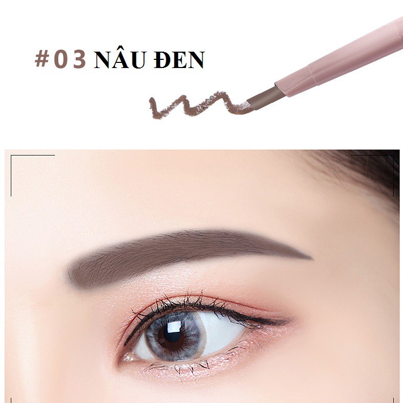 A9 Chì Kẻ Mày 2 Đầu Lameila No.752 Giúp Lông Mày Đẹp Tự Nhiên Bền Màu