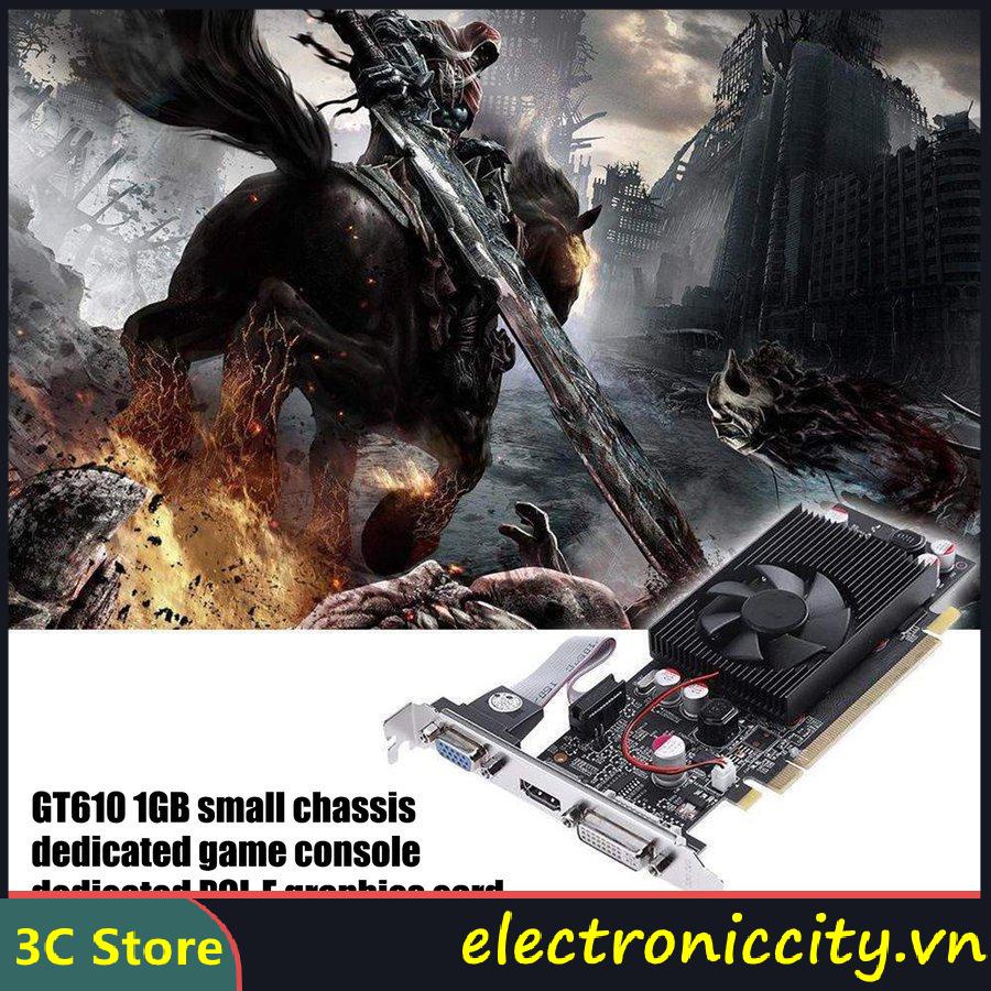 Card Video Ele24 Pny Nvidia Geforce Vcgt610 Xpb 1gb Ddr2 Sdram Pci Express 2.0 Thẻ