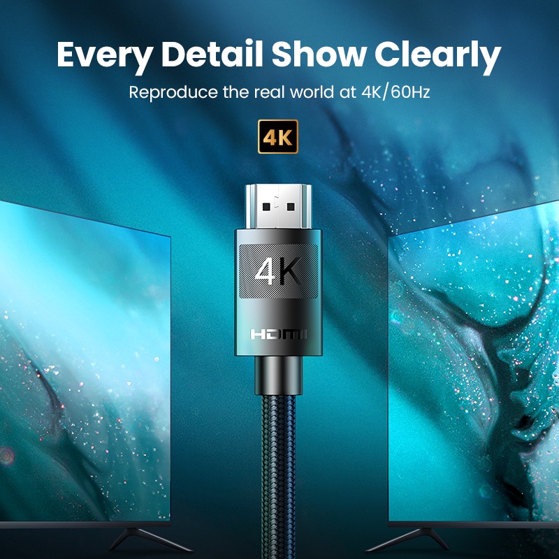 Dây cáp chuyển đổi ethernet UGREEN HDMI 4K/60H RTX 3080 chuyên dụng dành cho PS4 Xbox