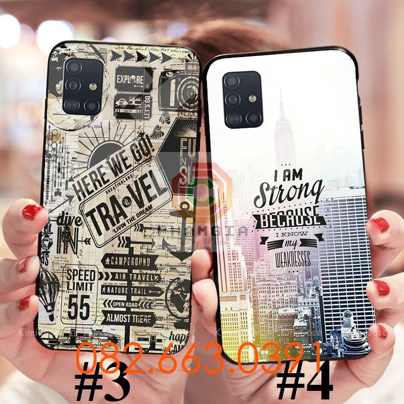 Ốp lưng ép kính Samsung M51 in hình bầu trời