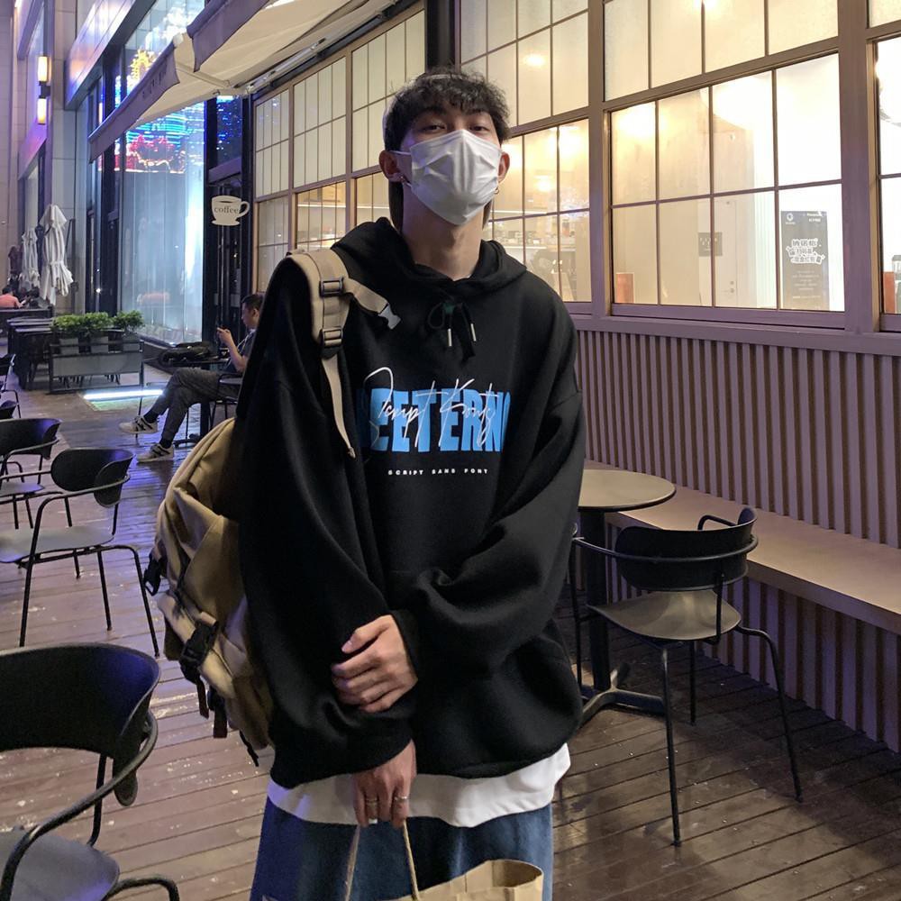 Áo Hoodie Mỏng Dáng Rộng Phong Cách Hàn Quốc 2020 Cho Nam