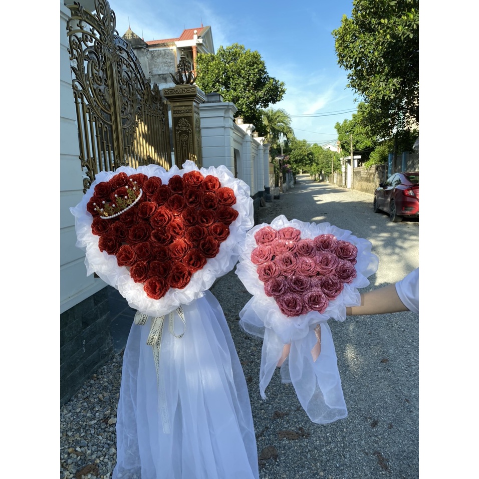 Hoa nhũ kim tuyễn 30,50 bông. Quà tặng sinh nhật, valentine, 20/10,  20/11...