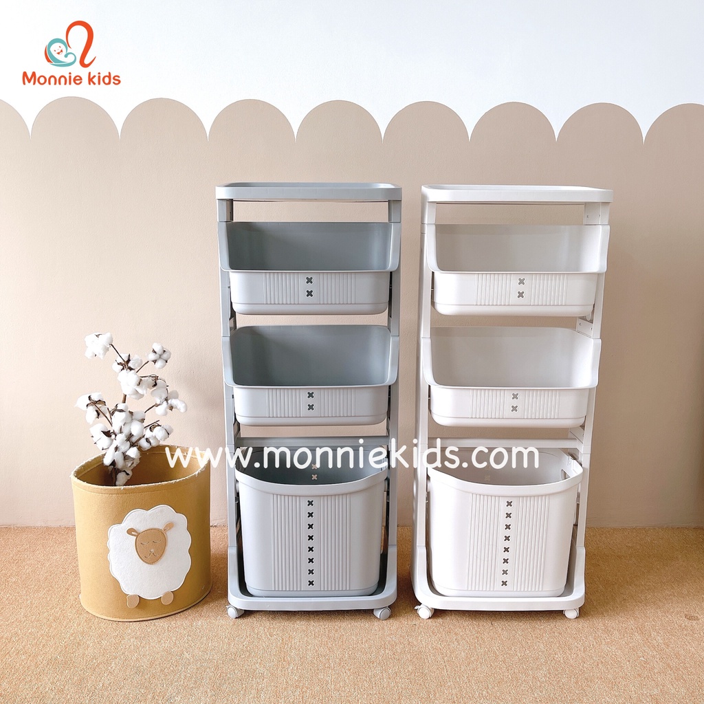KỆ NHỰA PLASTIC ĐA NĂNG MONMON ĐỰNG ĐỒ CHO BÉ