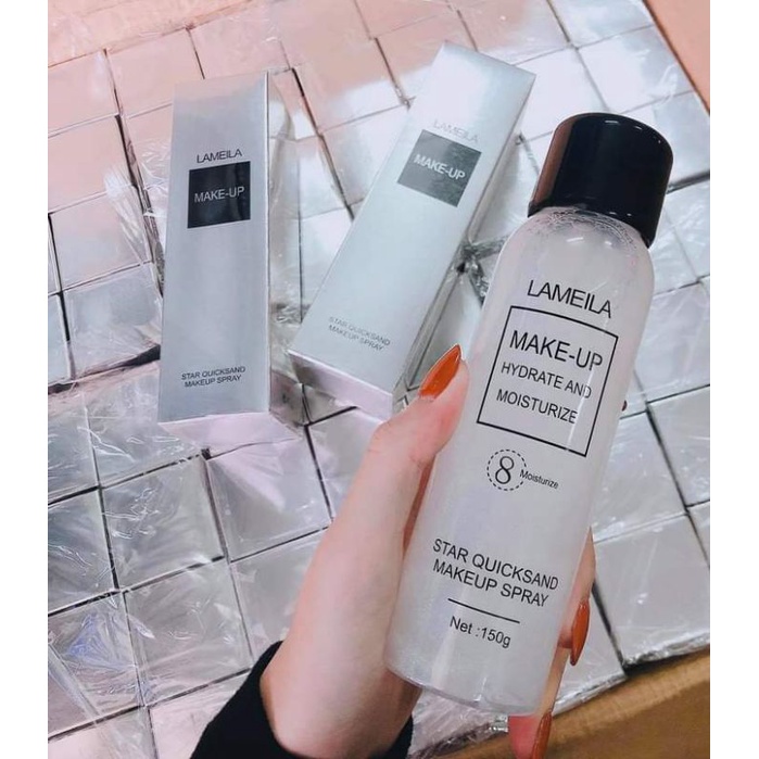 Xịt Khoá Kiêm Xịt Khoáng 8 Lớp Dưỡng Makeup Lameila 150g | BigBuy360 - bigbuy360.vn