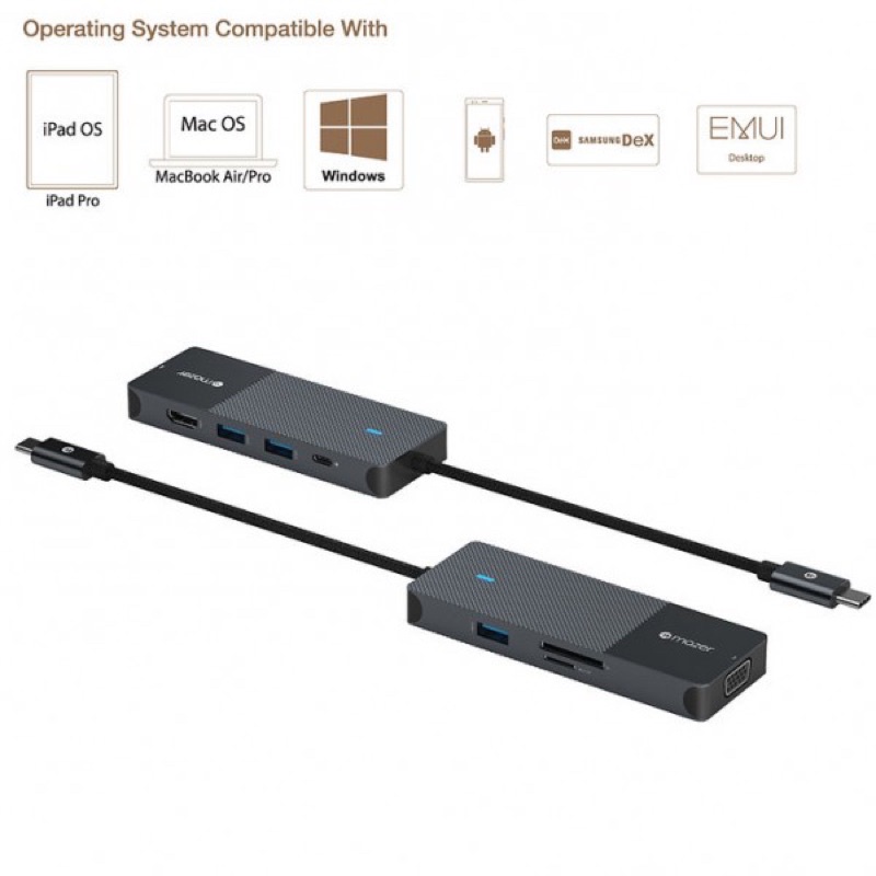 Cổng Chuyển Đổi Mazer Multimedia Pro Hub 8-in-1 USB-C