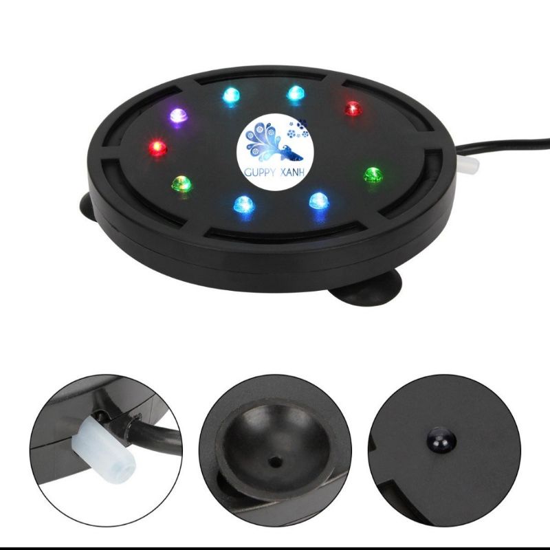0Sủi Đĩa Tích Hợp Led Đổi Màu - Sủi Dĩa Cho Bể Cá