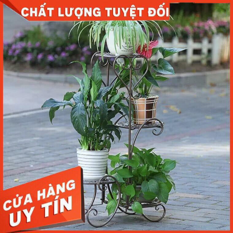 KỆ ĐỂ CHẬU HOA CÂY CẢNH 4 TẦNG