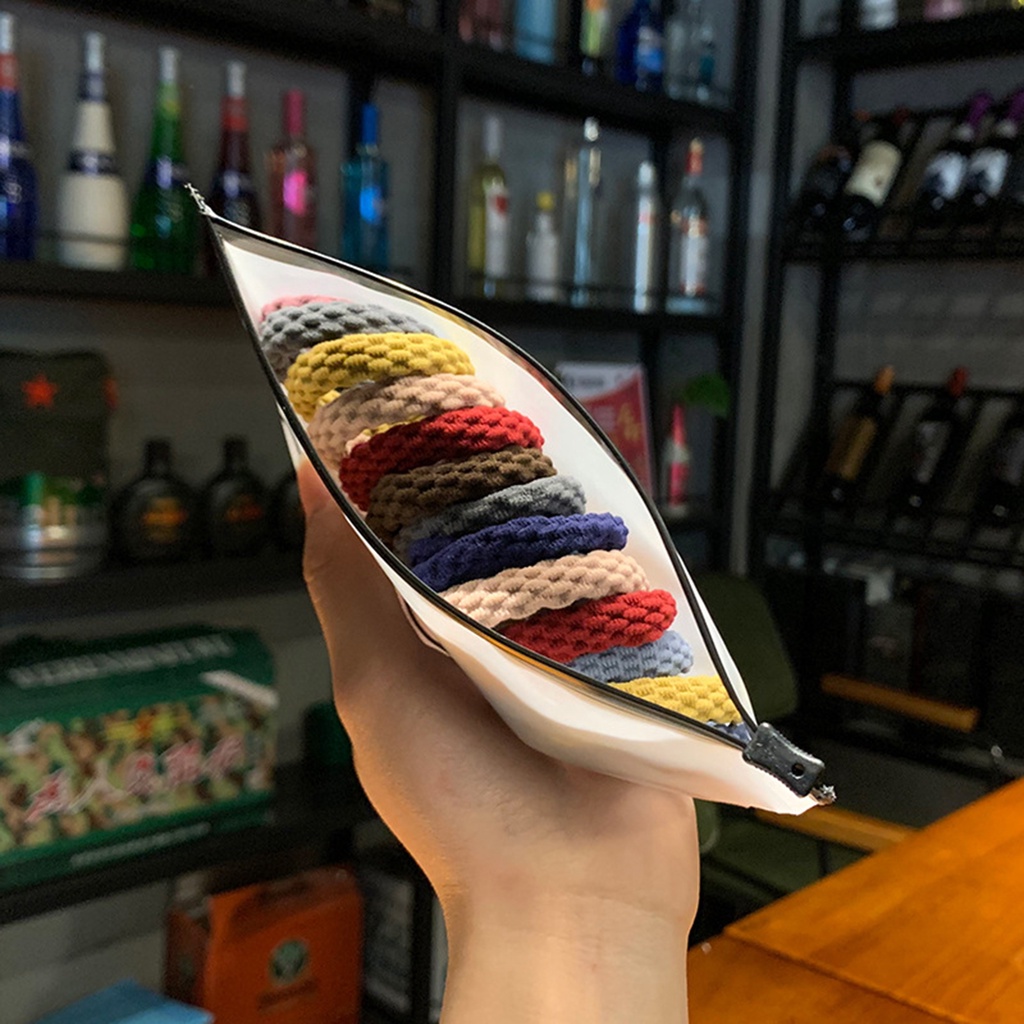 Set 5 Dây Cột Tóc Co Giãn Mini Đơn Giản Cho Nữ