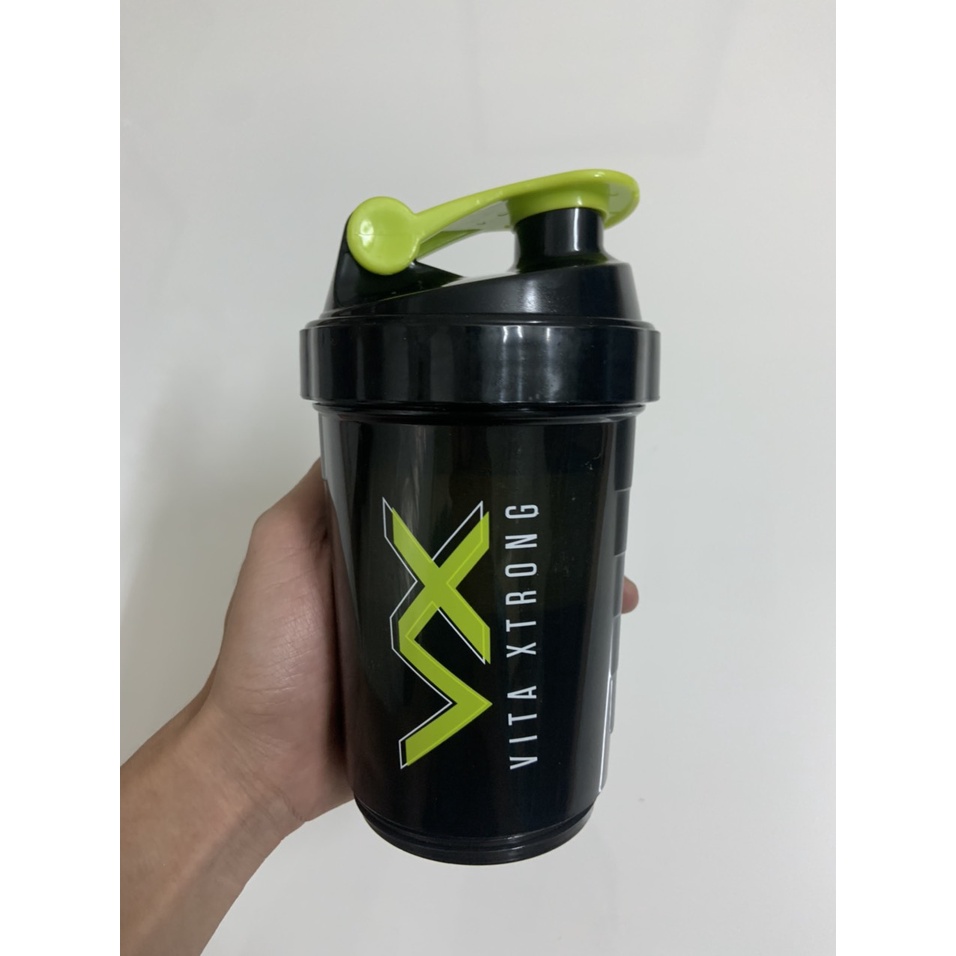 PHỤ KIỆN GYM - SHAKER CYLONE 2 NGĂN BULK POWDER - TEAM VXSTONG BÌNH LẮC WHEY-MASS CHUYÊN DỤNG 500ML - KHÔNG TRÀN NƯỚC