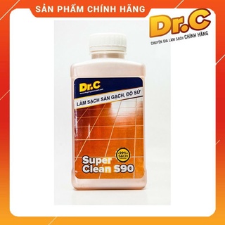 Làm sạch  sàn gạch, thiết bị men sứ Dr.C CHÍNH HÃNG - Super Clean S90 Tẩy Xi Măng, Vôi Vữa Trên Bề Mặt Sàn Gạch