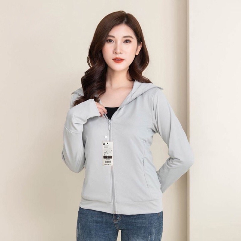 Áo chống nắng nữ GU 2 LỚP  vải thông hơi cao cấp siêu thoáng mát chống tia uv tuyệt đối
