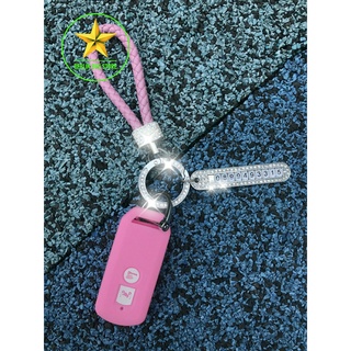 [HONDA SH300i] - Ốp đính đá bọc chìa khóa smartkey xe máy Honda SH 300i - Bao da ốp chìa khóa đính đá xe máy Honda SH