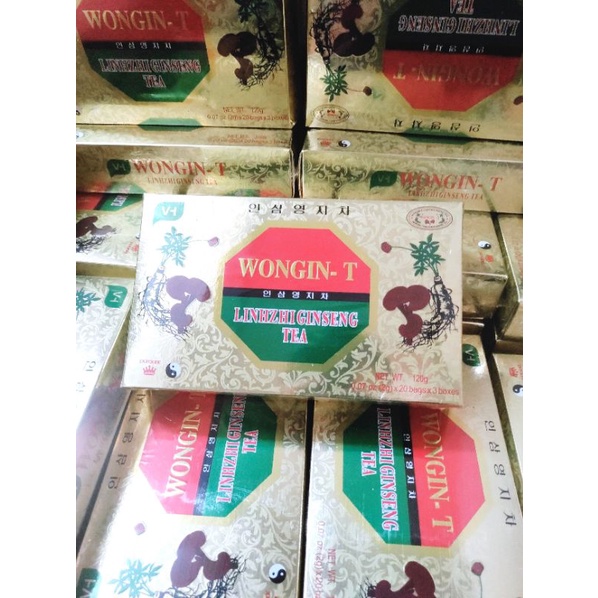 Trà sâm linh chi wongin-t mẫu mới  120gram date 2025
