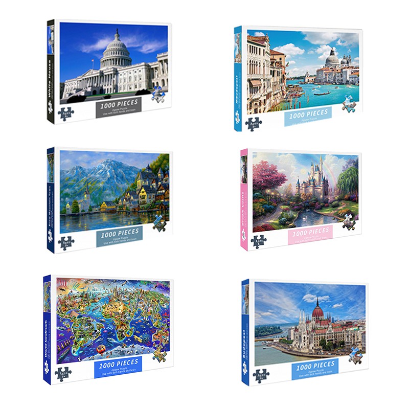 Đồ Chơi Tranh Ghép Xếp Hình 1000 mảnhg Phong cảnh Thiên nhiên dành cho người lớn và trẻ em - Jigsaw puzzle H12
