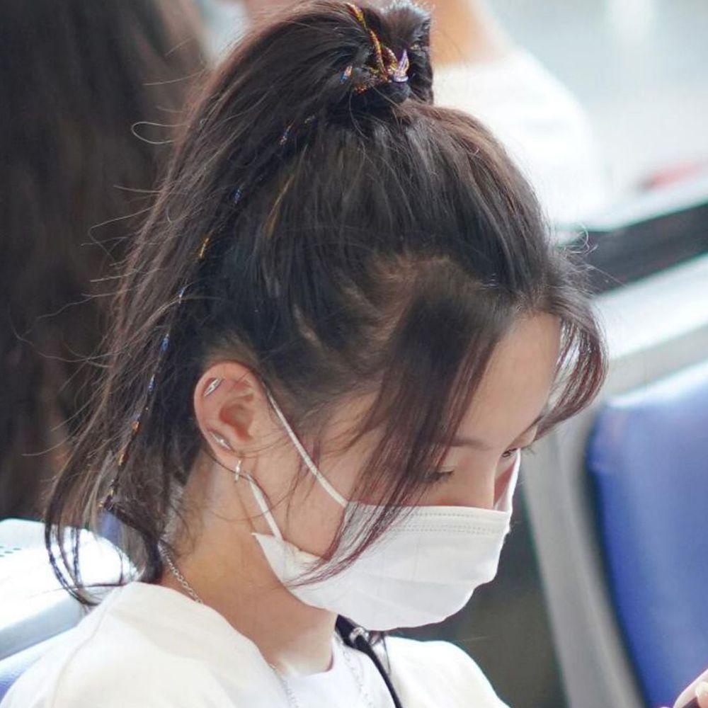 Dây Buộc Tóc Đính Tóc Giả Nhiều Màu Sắc Phong Cách Hàn Quốc Sang Trọng Dành Cho Nữ