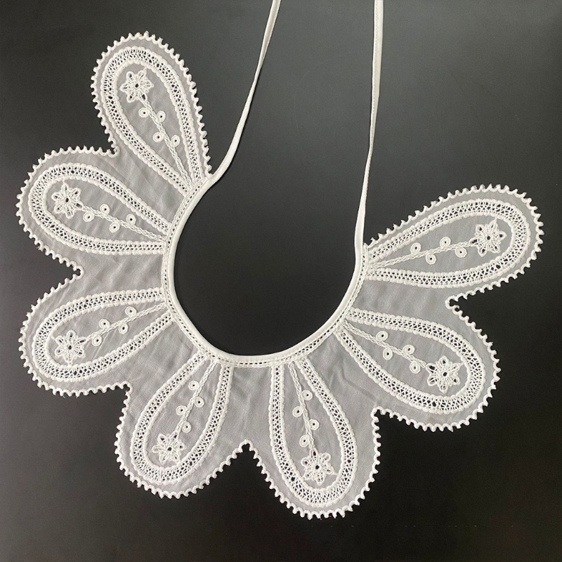 Khăn Choàng Cổ Ren Họa Tiết Cánh Bướm Thêu Hoa Thời Trang Mùa Hè Xinh Xắn Cho Nữ