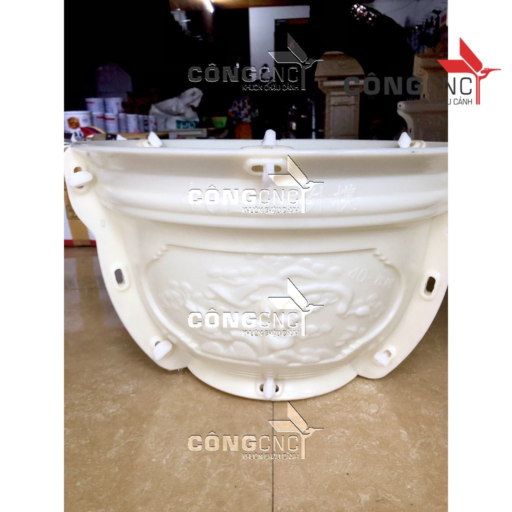 Khuôn Đúc Chậu Tròn 40 cm cao 25cm Không Đôn