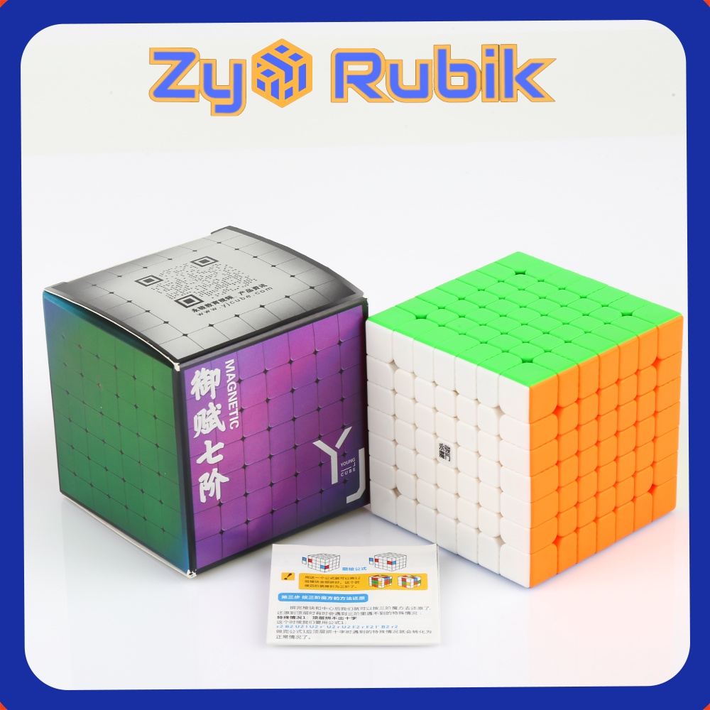 Rubik 7x7 YJ V2M - Đồ Chơi Trí Tuệ Khối Lập Phương 7 Tầng Stickerless Không Viền Có Nam Châm - Zyo Rubik