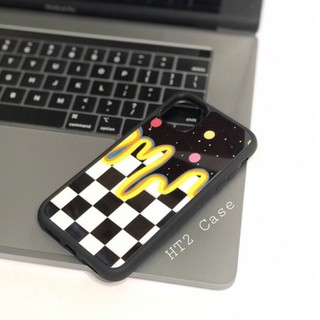 Ốp lưng cao cấp thinkcase iphone wallpaper caro đen vũ trụ
