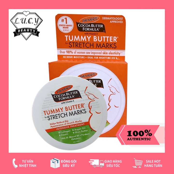 Hàng USA- Kem bơ chống rạn da cho bà bầu khi mang thai Tummy Butter for Stretch Marks của Palmer's 125g