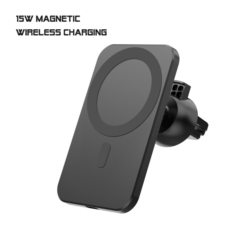 Giá Đỡ Điện Thoại Kiêm Đế Sạc Không Dây Gắn Kính Chắn Gió Xe Hơi Từ Tính Cho Iphone 12 Pro Max 12 Mini 15w Magsafe