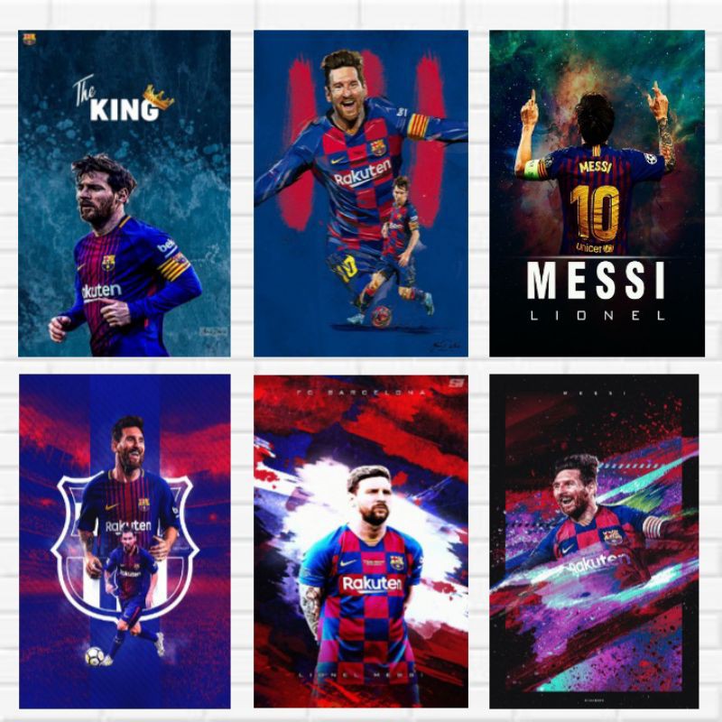 Poster Cầu Thủ Bóng Đá Messi / A4