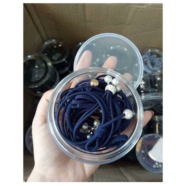 HỘP 12 CHIẾC CHUN BUỘC TÓC SIÊU ĐẸP