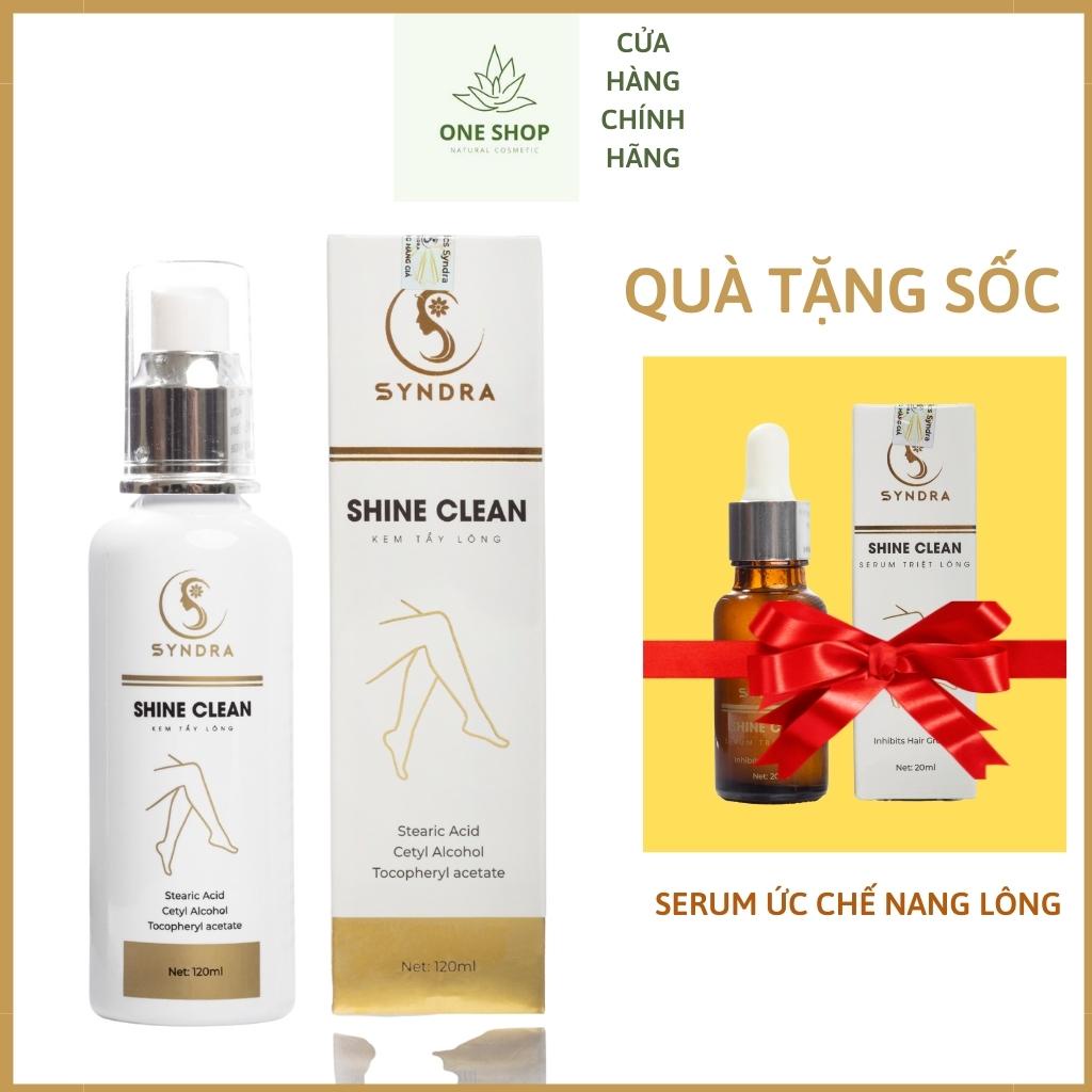 kem tẩy lông vùng kín chân tay nách bẹn Shine Clean