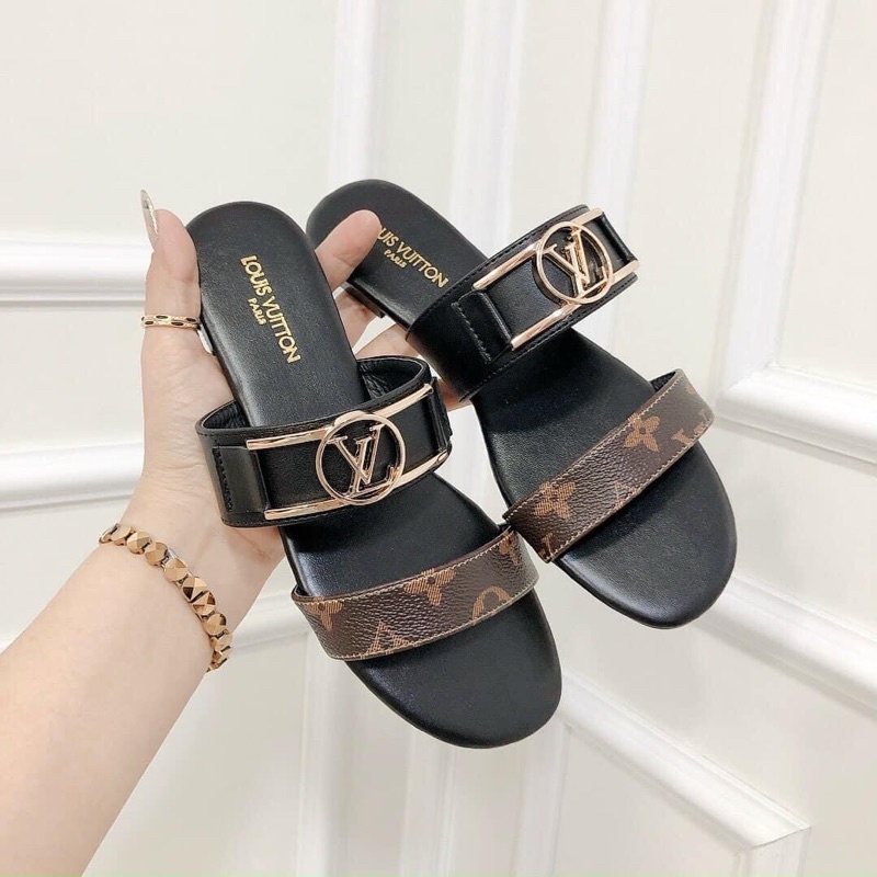Dép nữ thời trang LV dáng basic hàng đẹp