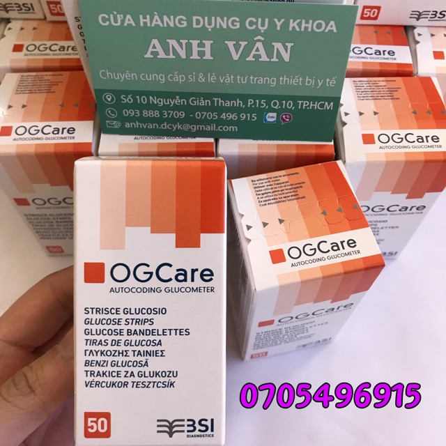 Que Thử Đường Huyết OGCARE 50