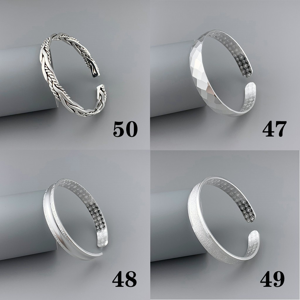 Vòng đeo tay từ bạc s999 phong cách vintage dành cho nữ Sz002
