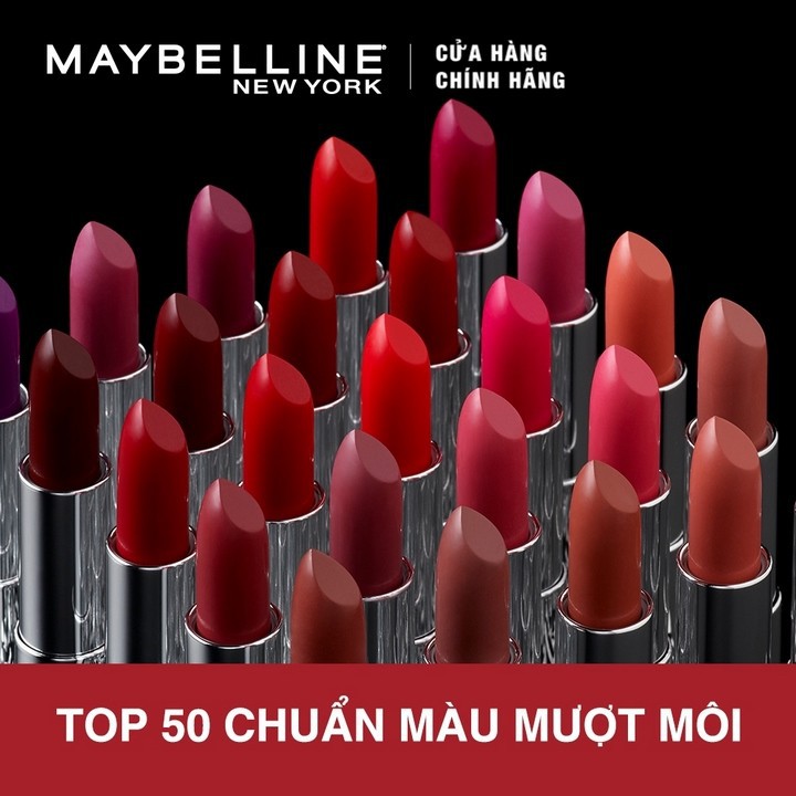 Son Lì Nhẹ Môi Dưỡng Môi Maybelline New York Color Sensational The Creamy Mattes Lipstick 3.9g