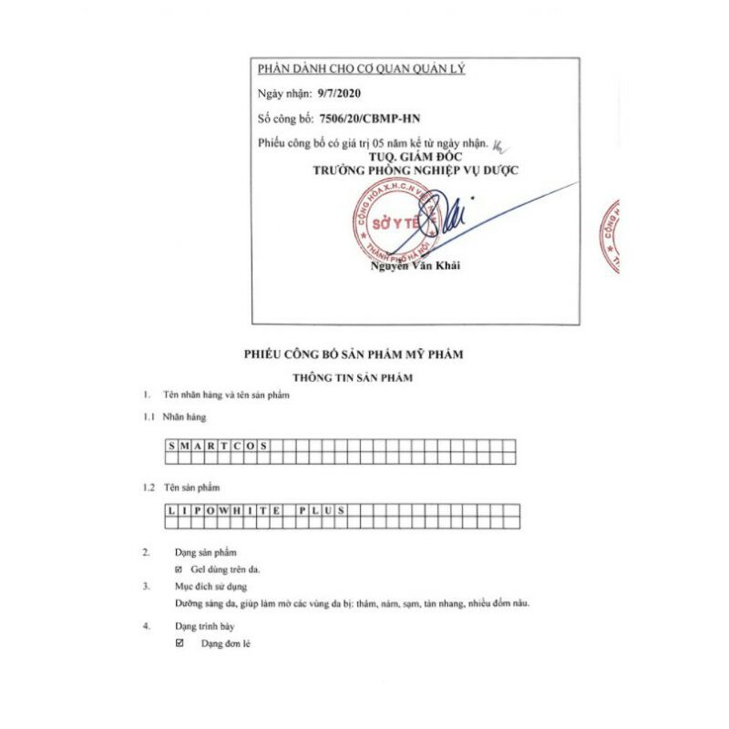 Lipo White HVQY Plus làm mờ nám , tàn nhang + tặng 1h dung dịch vệ sinh