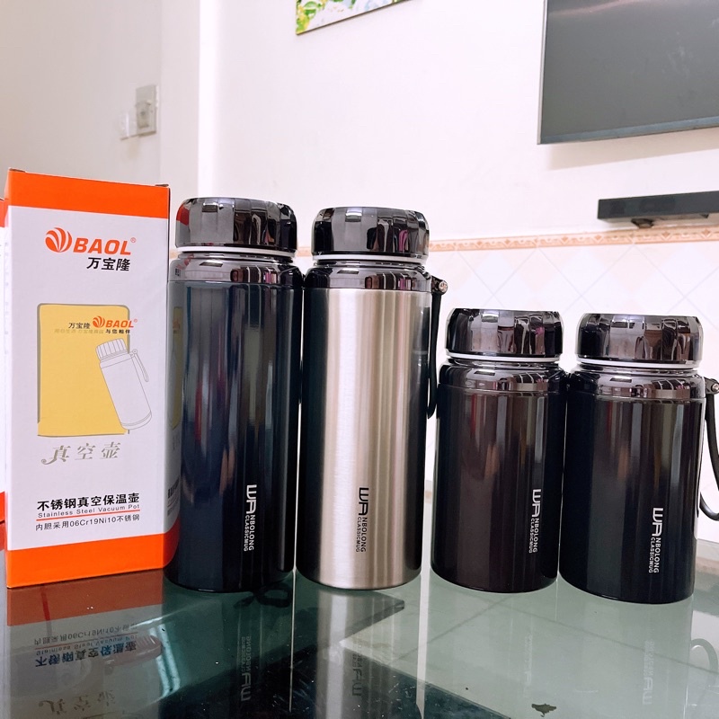 Bình Giữ Nhiệt Nắp Kim Cương Chính Hãng Baol 600ml,780ml,1000ml,1200ml,1500ml