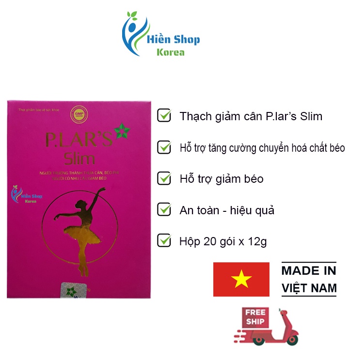 Thạch giảm cân P.lar's Slim ,tăng cường chuyển hoá chất béo,hỗ trợ giảm béo