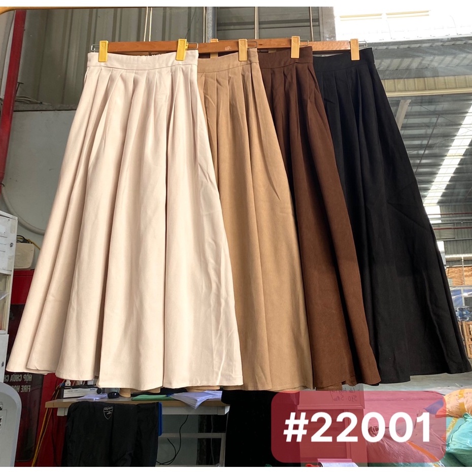 Chân váy midi xếp ly to vintage dài sang chảnh | BigBuy360 - bigbuy360.vn