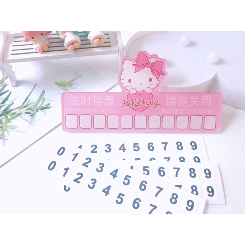 Trang trí biển số xe - số điện thoại Hello Kitty - Doremon Doraemon