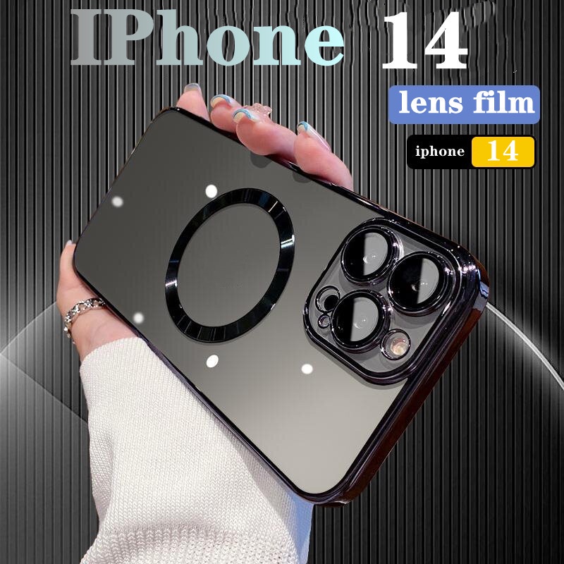 Ốp Điện Thoại Trong Suốt In Logo Sang Trọng Chống Trầy Cho IPhone 14 Pro Max 14 plus 11 12 13 Pro Max XR XS Max 78 Plus