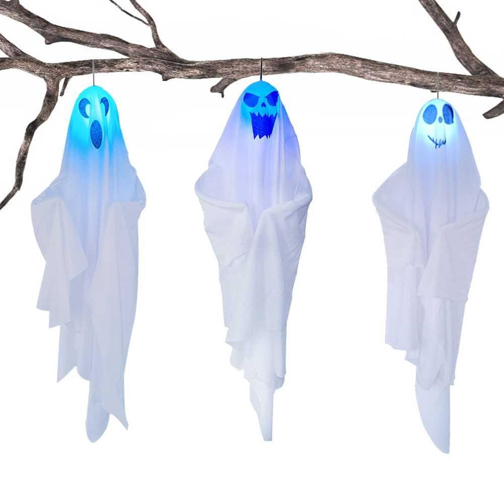 WTTLE Đèn LED Hình Con Ma Trang Trí Halloween