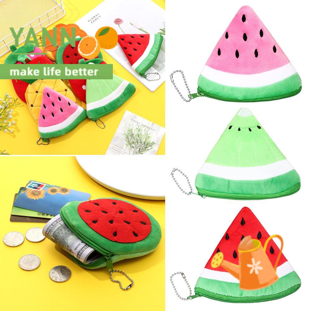 Ví Đựng Tiền Xu Mini Họa Tiết Trái Cây Dễ Thương Cho Bé Gái