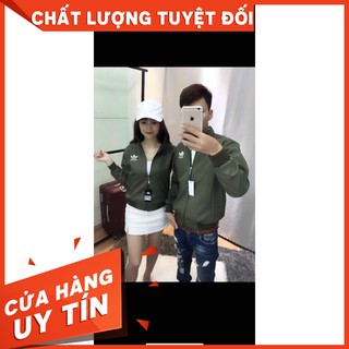 Áo khoác cặp đôi dù 2 lớp thêu hoa sen - khoát nam nữ đẹp không nón.