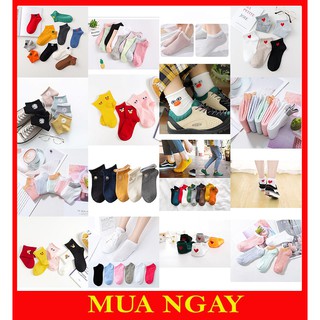 Vớ nữ cổ ngắn tất nữ cổ thấp cute nhiều mẫu