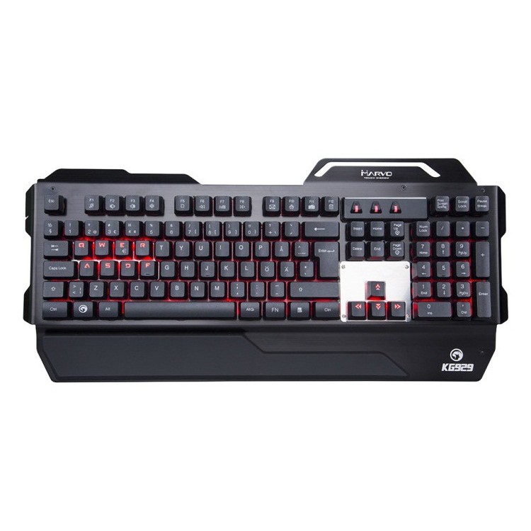 Bàn phím chơi game có dây USB 2.0 Bán Cơ Marvo KG 929 có đen led
