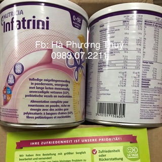 Sữa bột Infatrini của Đức cho bé hộp 400g