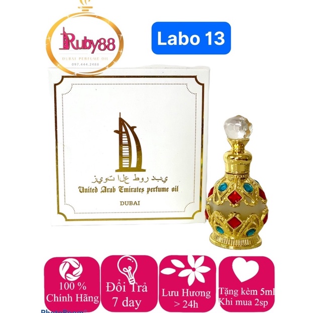 LELA BO Tinh dầu nước hoa dubai hương tự nhiên gỗ hoa