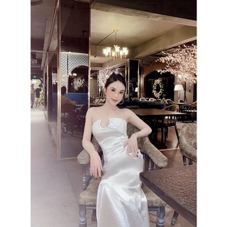 đầm dạ hội đuôi cá khoét ngực