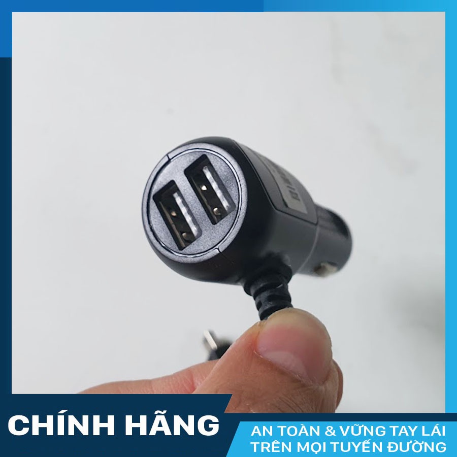 Nguồn sạc camera hành trình ô tô cao cấp Laika F1 có cổng sạc USB - Bảo hành 24 tháng