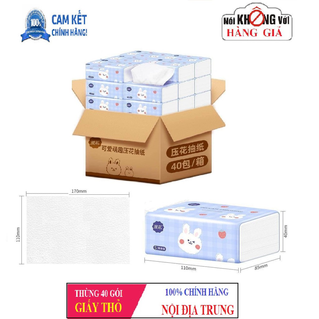 Thùng 30 gói giấy ăn gấu trúc sipiao 6021