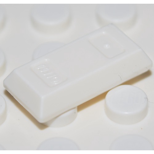 LEGO Thỏi Vàng Trắng - LEGO  White Minifigure, Utensil Ingot / Bar 6210076 99563